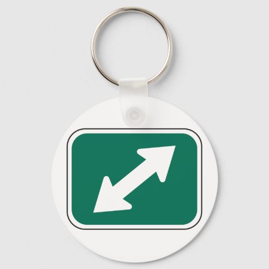 Sleutelhanger met dubbele richtingpijlen (Voorkant)