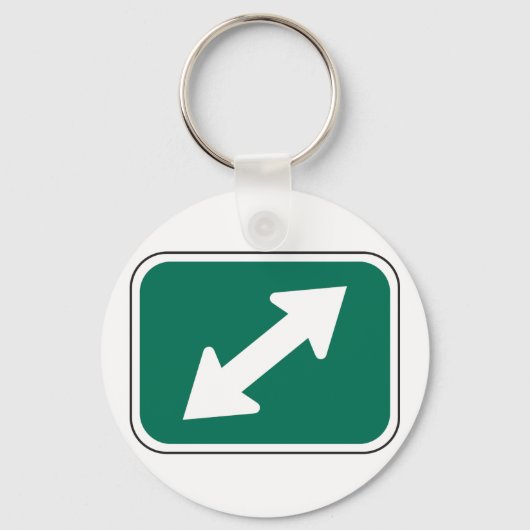 Sleutelhanger met dubbele richtingpijlen (Achterkant)