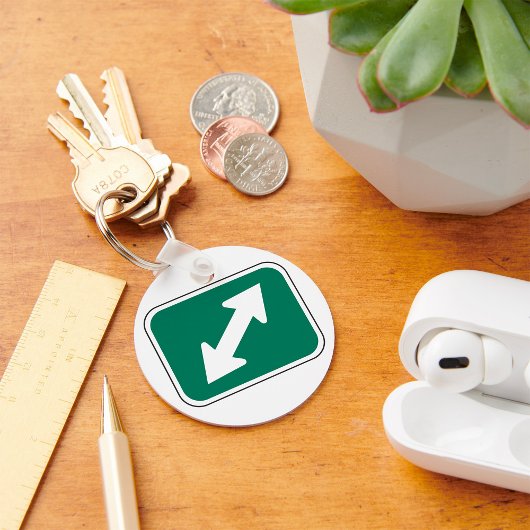 Sleutelhanger met dubbele richtingpijlen