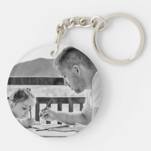 Sleutelhanger met dubbelzijdig beste vader (Achterkant)