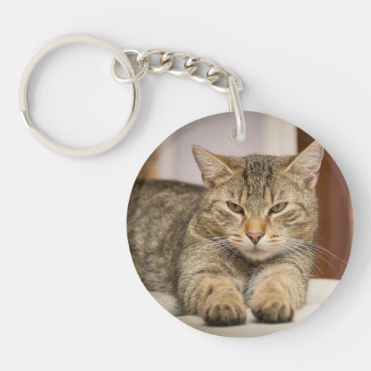 Sleutelhanger met dubbelzijdige kattenfoto's (Voorkant)