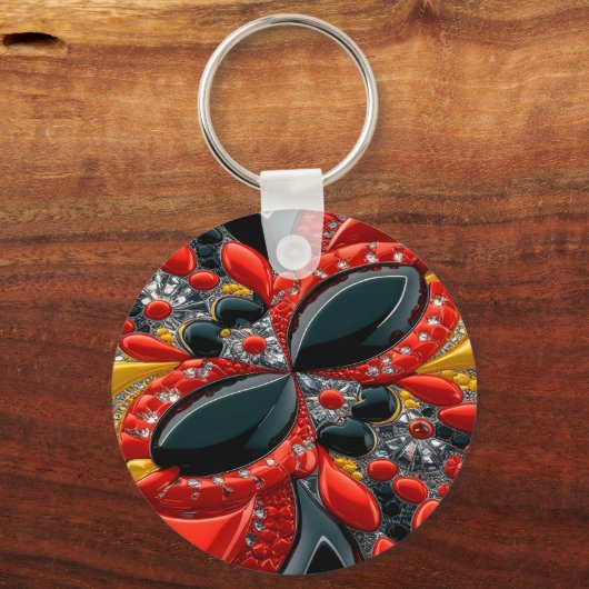 Sleutelhanger met Duitsland Kleuren Design (Achterkant)