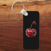 Sleutelhanger met een modern kersendesign (Voorkant)