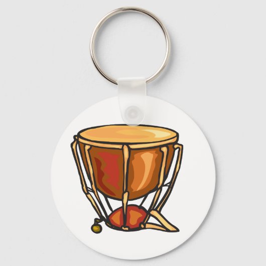 Sleutelhanger met één trommel (Voorkant)