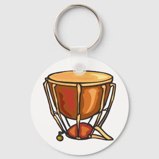 Sleutelhanger met één trommel (Achterkant)