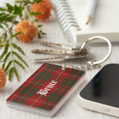 Sleutelhanger met eigen clan Bruce tartan Schotse (Voorkant Rechts)
