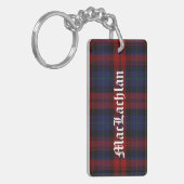 Sleutelhanger met eigen clan MacLachlan tartan pla (Voorkant Links)