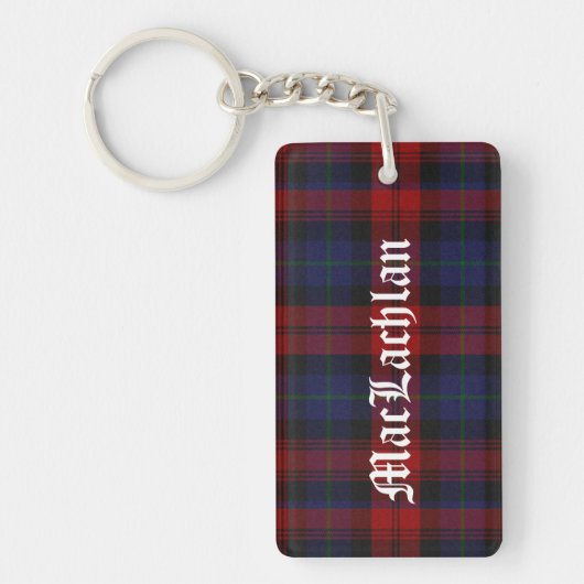 Sleutelhanger met eigen clan MacLachlan tartan pla (Voorkant)