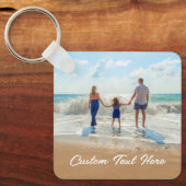 Sleutelhanger met eigen foto en tekst - Cadeau met (Voorkant)