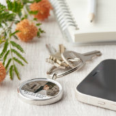 Sleutelhanger met eigen foto, Sleutelhanger als ve (Zijkant)