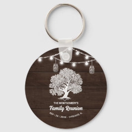 Sleutelhanger met familiebos String Lights als cad