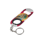 Sleutelhanger met flessengte op Florida State-vlag Mini Flessenopener (Achterkant Gekanteld)