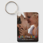 Sleutelhanger met foto 'Beste moeder ooit' (Voorkant)