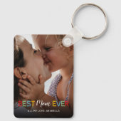 Sleutelhanger met foto 'Beste moeder ooit' (Achterkant)