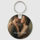 Sleutelhanger met foto en eigen naam als cadeau (Achterkant)