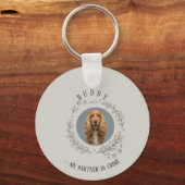 Sleutelhanger met foto van je hond | Elkelegant aa (Voorkant)