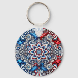 Sleutelhanger met Franse kleuren Design