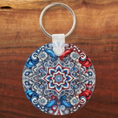 Sleutelhanger met Franse kleuren Design (Achterkant)