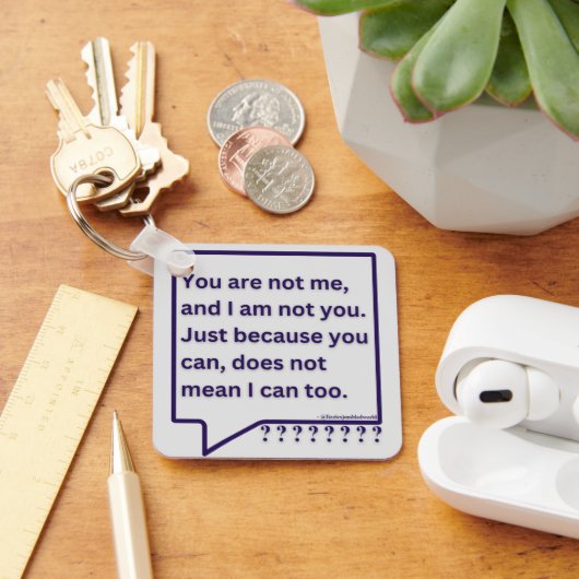 Sleutelhanger met gedachtengedicht citaat 'Jij ben (Bureau)