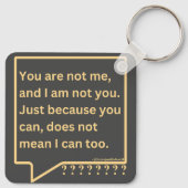 Sleutelhanger met gedachtengedicht citaat 'Jij ben (Achterkant)