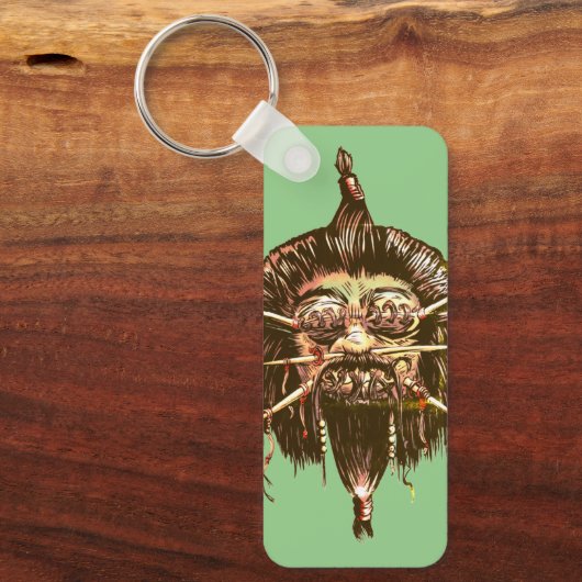 Sleutelhanger met gekrompen kop (Voorkant)