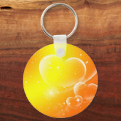 Sleutelhanger met gele harten (Voorkant)