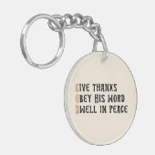 Sleutelhanger met geloof – GOD & AMEN Kerstgeschen (Voorkant Links)