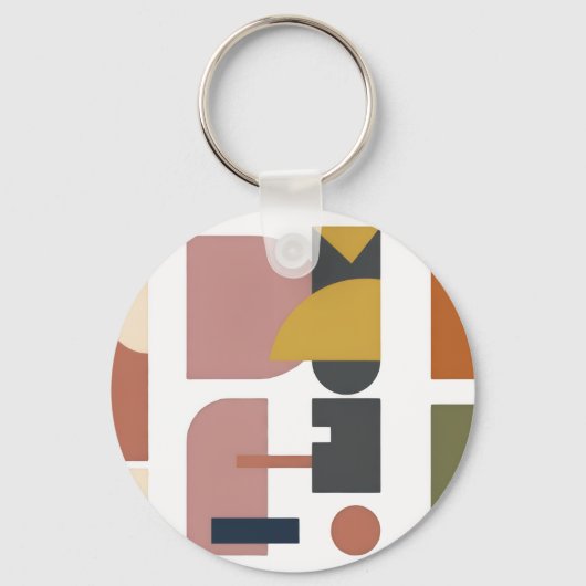 Sleutelhanger met geometrisch ontwerp (Voorkant)