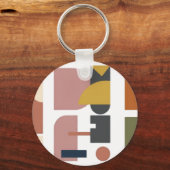 Sleutelhanger met geometrisch ontwerp (Achterkant)