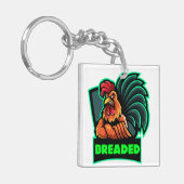 Sleutelhanger met gepaneerde haan (Voorkant Links)