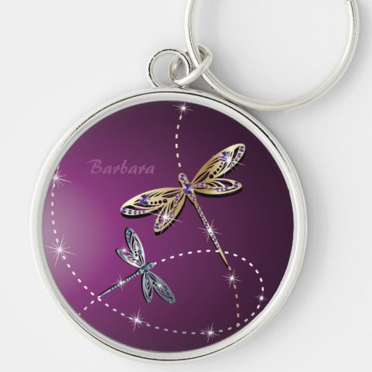 Sleutelhanger met glamour Diamond Butterfly (Voorkant)