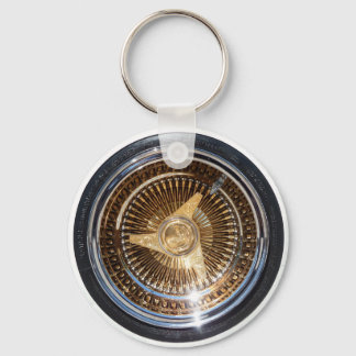 Sleutelhanger met goudwielwielen