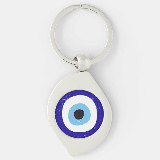 Sleutelhanger met Griekse Boze Oog Bedrukking (Voorkant)