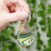 Sleutelhanger met groene wervelkolom (Hand)