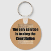 Sleutelhanger met Grondwet /De enige oplossing (Voorkant)