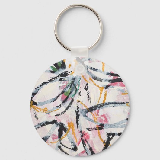 Sleutelhanger met handgeschilderd ontwerp (Voorkant)