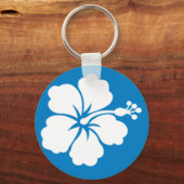 Sleutelhanger met Hibiscus Design (Voorkant)