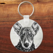 Sleutelhanger met Hondenoog (Voorkant)