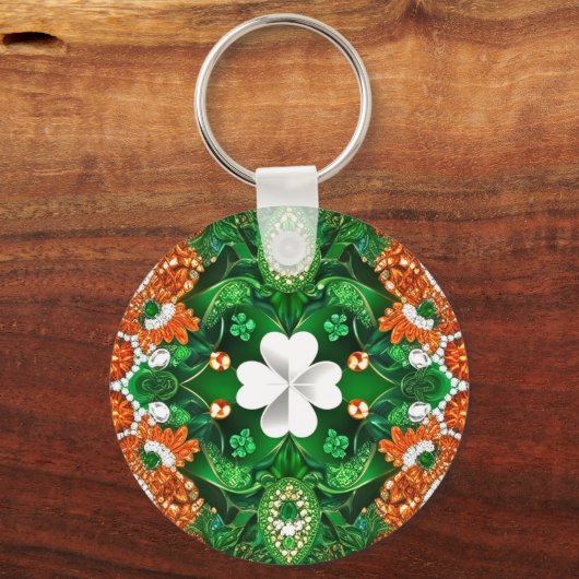 Sleutelhanger met Ireland Colors Design (Achterkant)