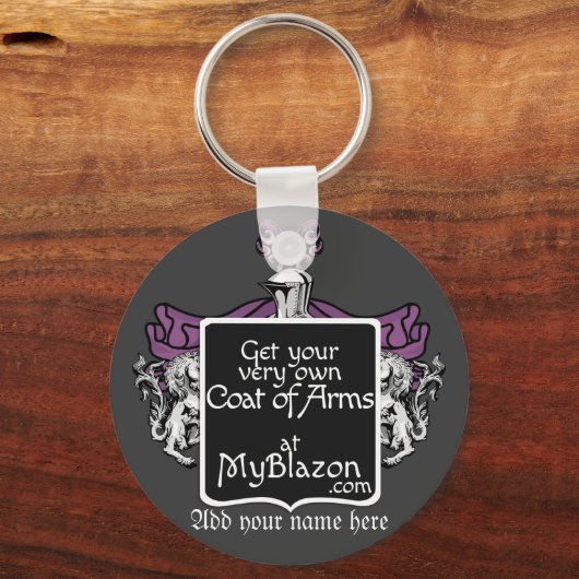 Sleutelhanger met je eigen wapen (Voorkant)