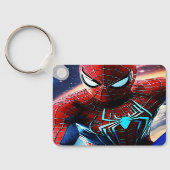 Sleutelhanger met joker en Spyder man print. (Achterkant)