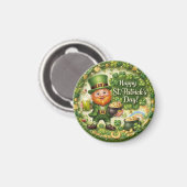 Sleutelhanger met kabouter voor St. Patrick's Day Magneet (Voorkant / Achterkant)