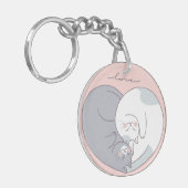 Sleutelhanger met kattenliefde (Voorkant Links)