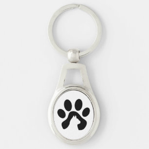 Sleutelhanger met kattenpootafdruk, cadeau idee