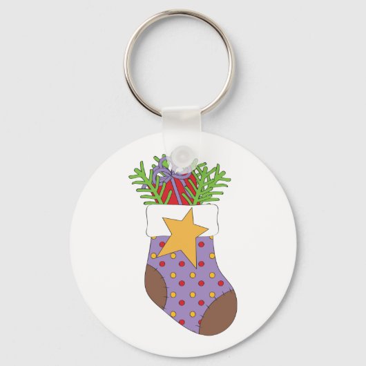 Sleutelhanger met kerststaart (Voorkant)