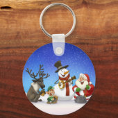 Sleutelhanger met kersttang (Voorkant)