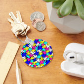 Sleutelhanger met kleurloze helderspots