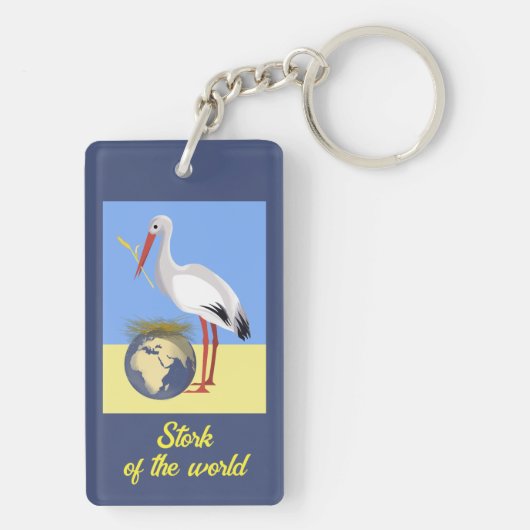 Sleutelhanger met kleurrijke vrede in Oekraïne (achterkant)