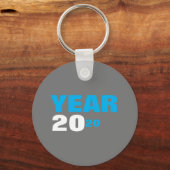 Sleutelhanger met knop van het jaar 2020 (Voorkant)