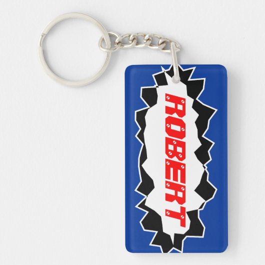 Sleutelhanger met koele gescheurde gat ontwerp (Voorkant)